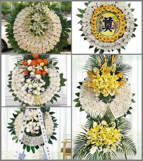 广东江门市台山市三合镇那金村花圈速递